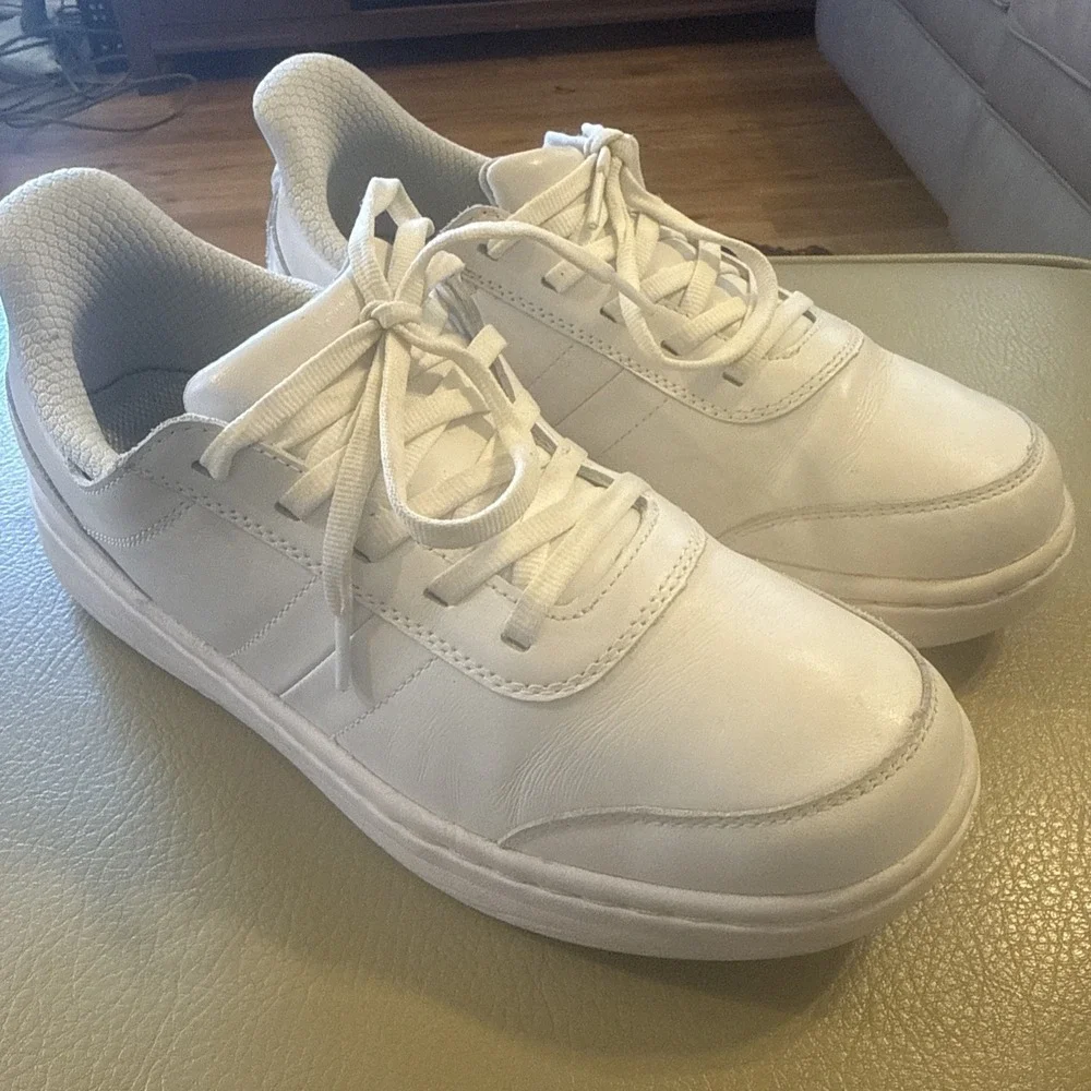 Orthofeet Wander 81104 Women 8.5 Medium White Leather Hands Free Walking Shoes